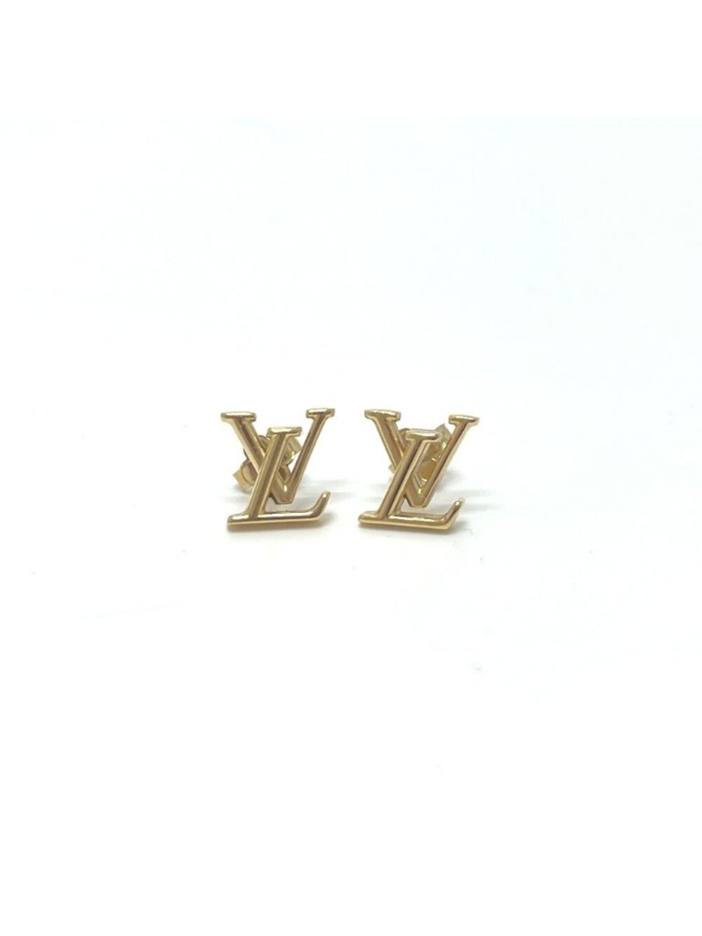 Louis Vuitton Earrings LV Iconic Metal Gold